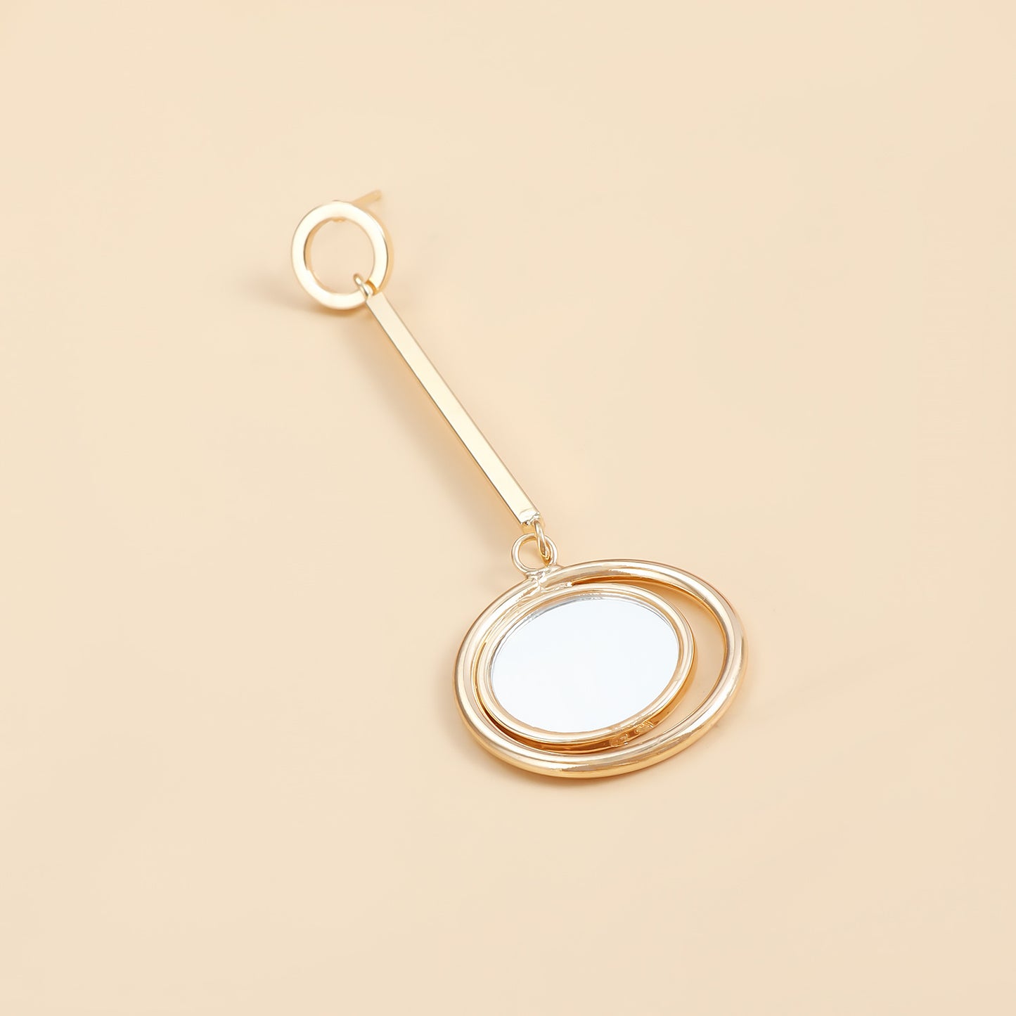 Minimalist Geometric Mirror-Finish Plated Alloy Ear Cuffs and Studs for Women