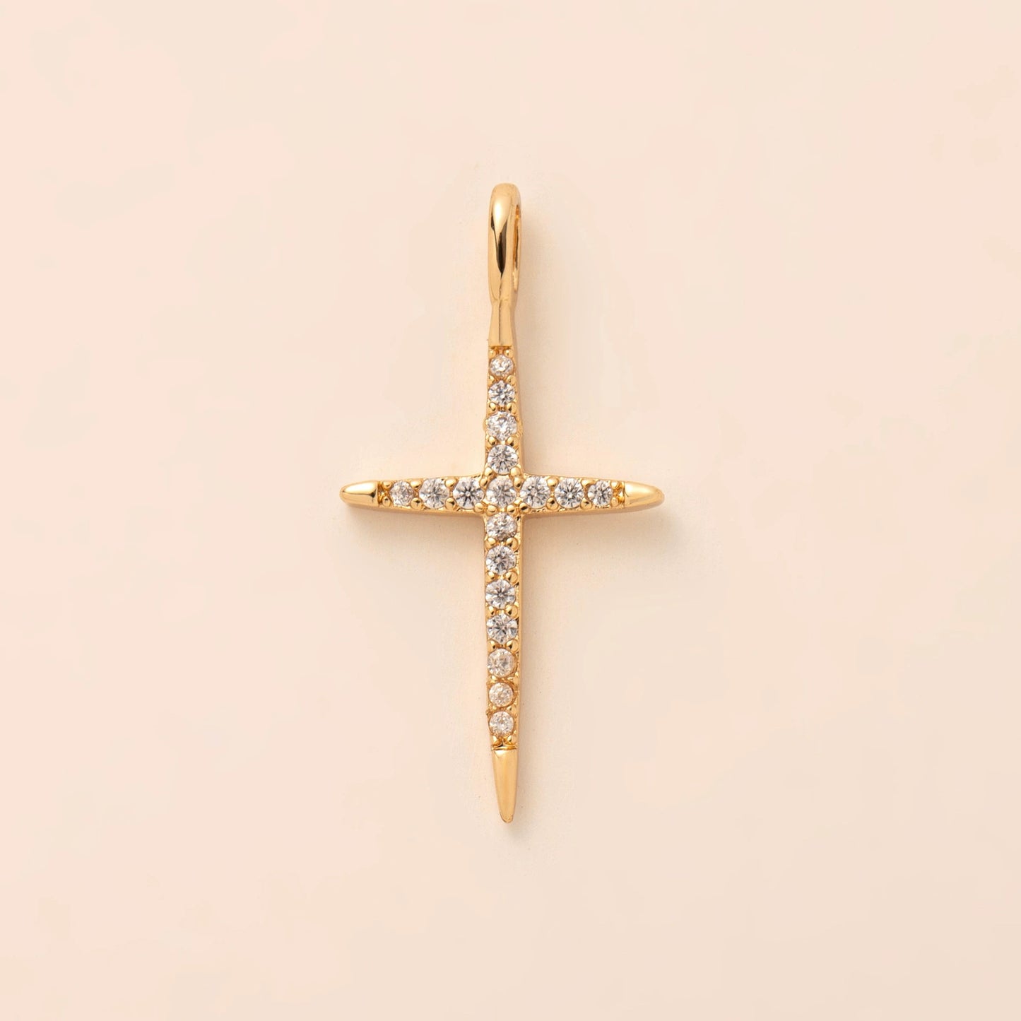 Vintage Geometric Star Moon Plated Brass Stainless Steel Pendant Necklace Charm Bar