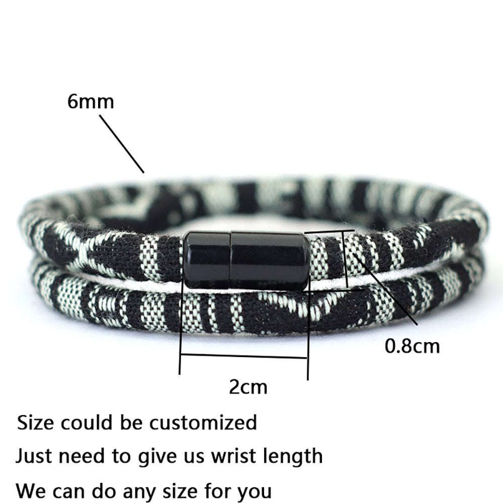 Vintage Minimalist Geometric Round Alloy Bracelet Unisex