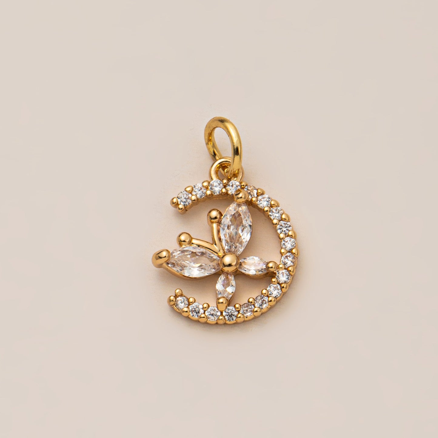 Vintage Plated Brass Animal Charm Bar for Shoes DIY Accessories