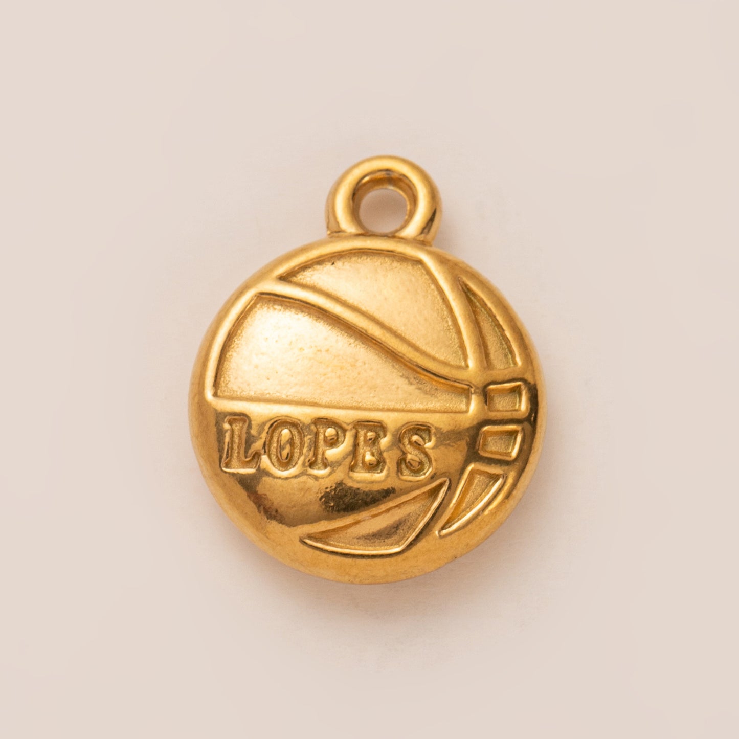 Sporty Vintage 18K Gold Plated Stainless Steel Ball Chain Necklace Charm Bar for Unisex