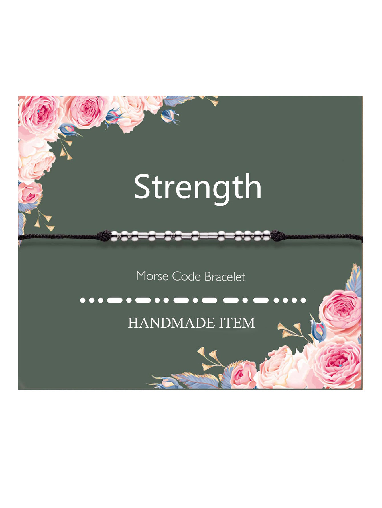 Minimalist Morse Code Hand-woven Stainless Steel Adjustable Bracelet