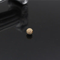 Plated Alloy Rhinestone Charm Bar