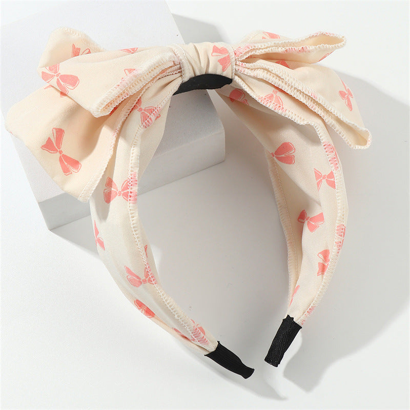 Dulce diadema de tela minimalista de color liso para niños con diseño de lazo, accesorio para el pelo de otoño e invierno