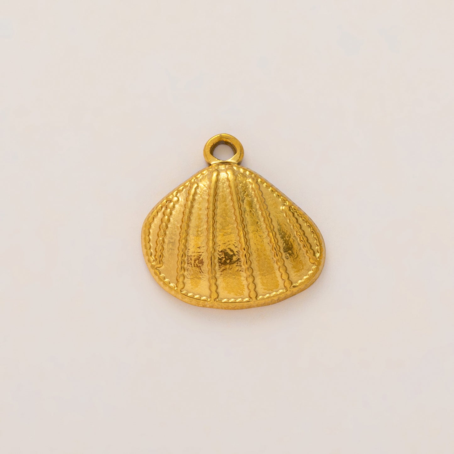 Vintage PVD 18K Gold Plated Stainless Steel Sun Pendant Charm Bar for Women