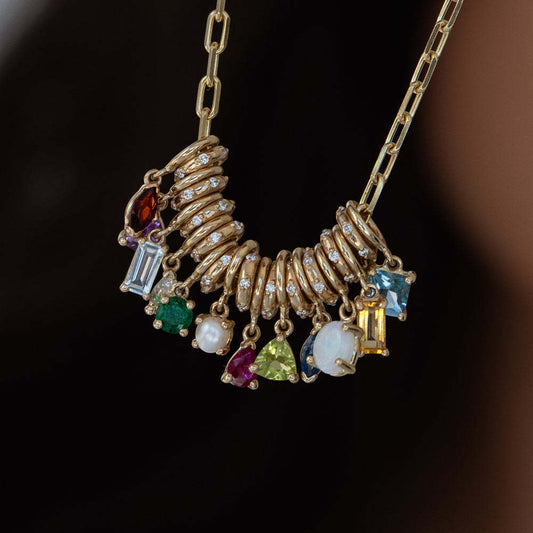 Colgante de latón chapado en oro de 18 quilates con diseño geométrico vintage para mujer