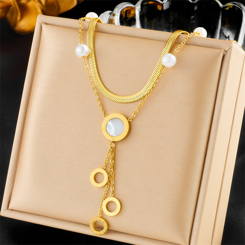 Luxury Minimalist Stainless Steel Star Butterfly Tree of Life Pendant Necklace