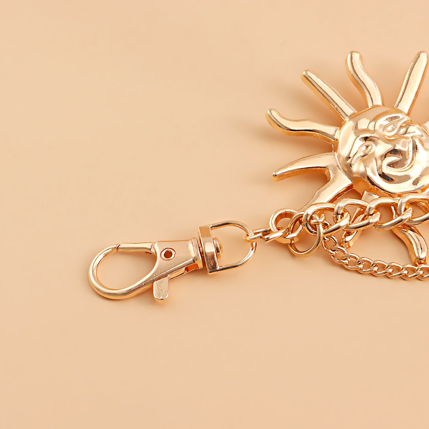Punk Style Double Loop Metal Waist Chain for Women Body Chain Accessory for Dresses