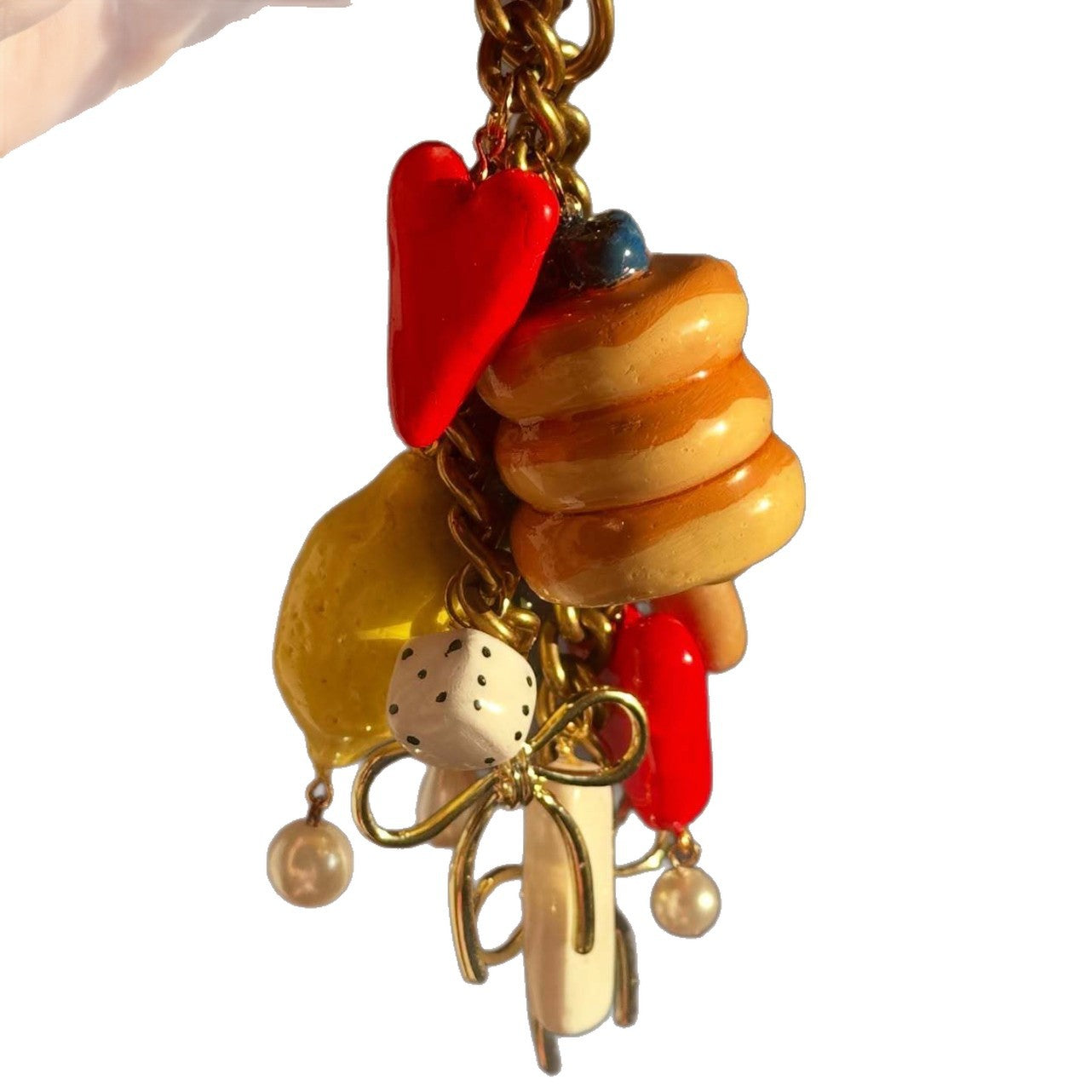 18K Gold Plated Stainless Steel Fruit Charm Bar for DIY Necklace