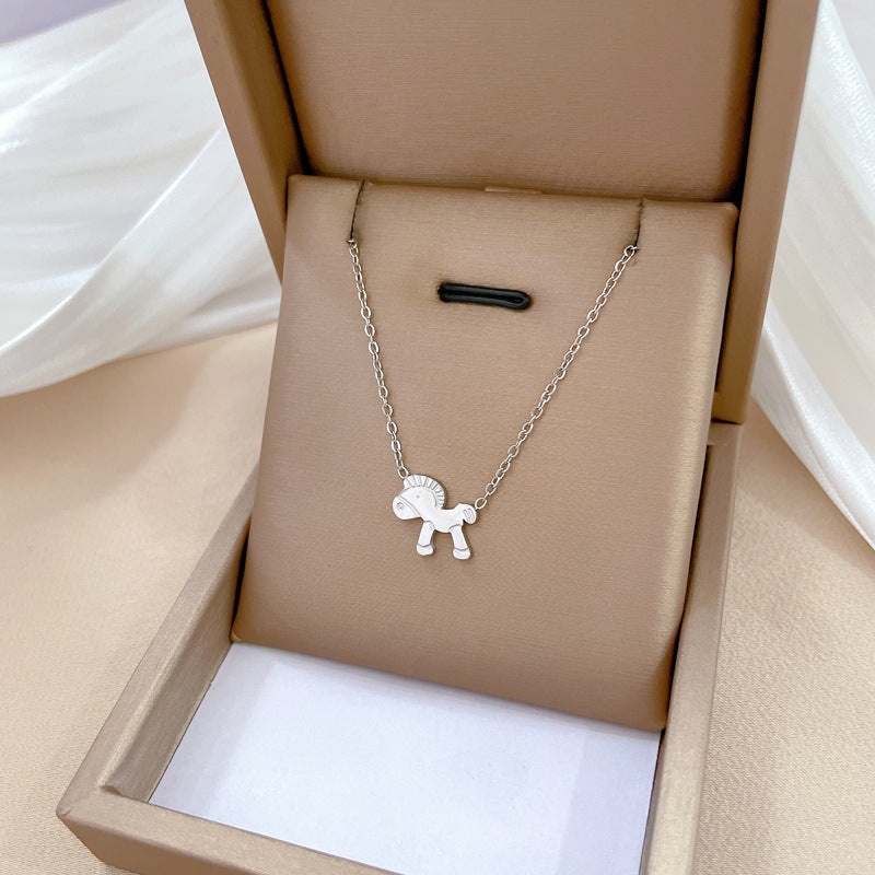 Minimalist Geometric Titanium Steel Plated Necklace for Unisex