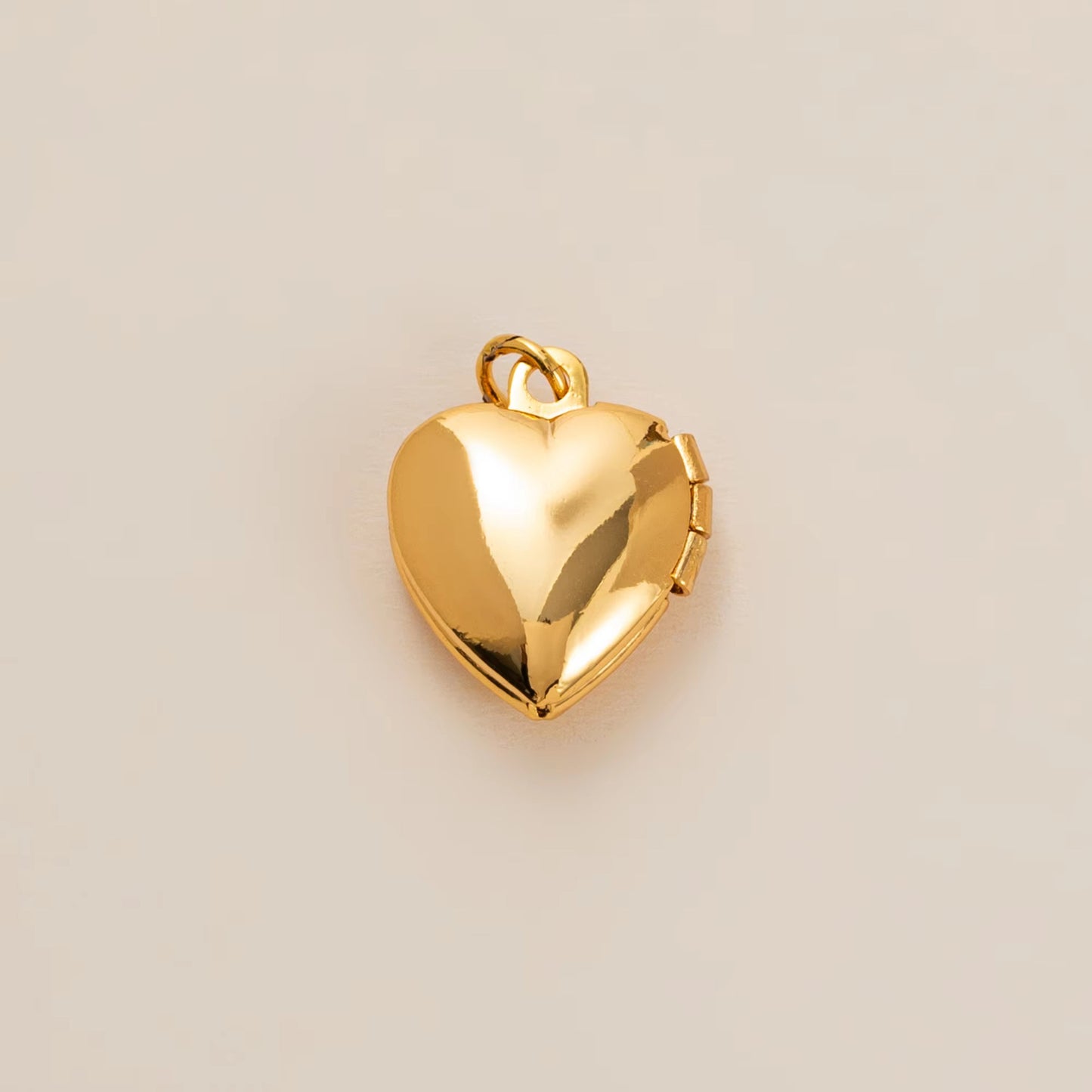 18K Gold Plated Stainless Steel Heart Charm Bar PVD Coated Pendant