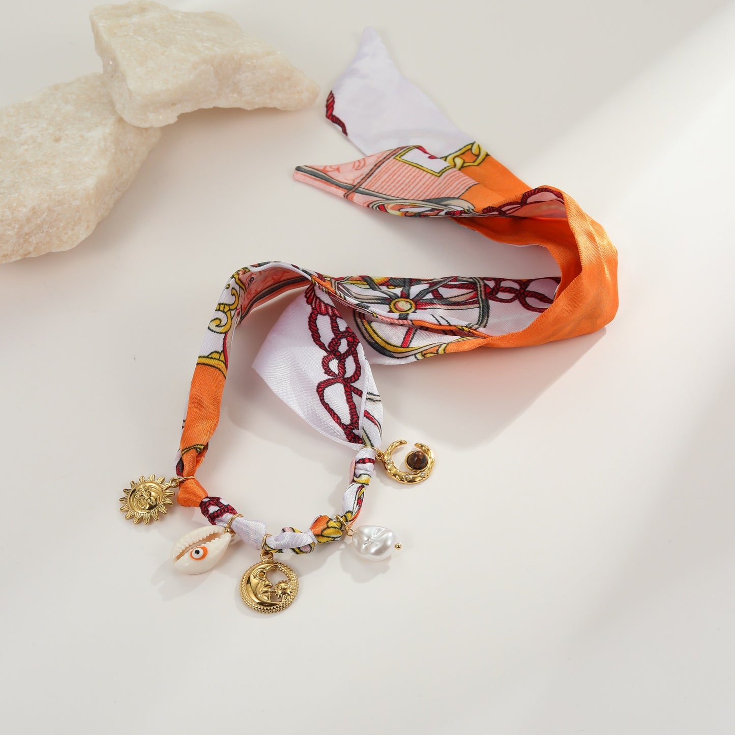 Collana con Pendente Geometrico Minimalista alla Moda in Acciaio Inossidabile con Finitura Placcata per Donne