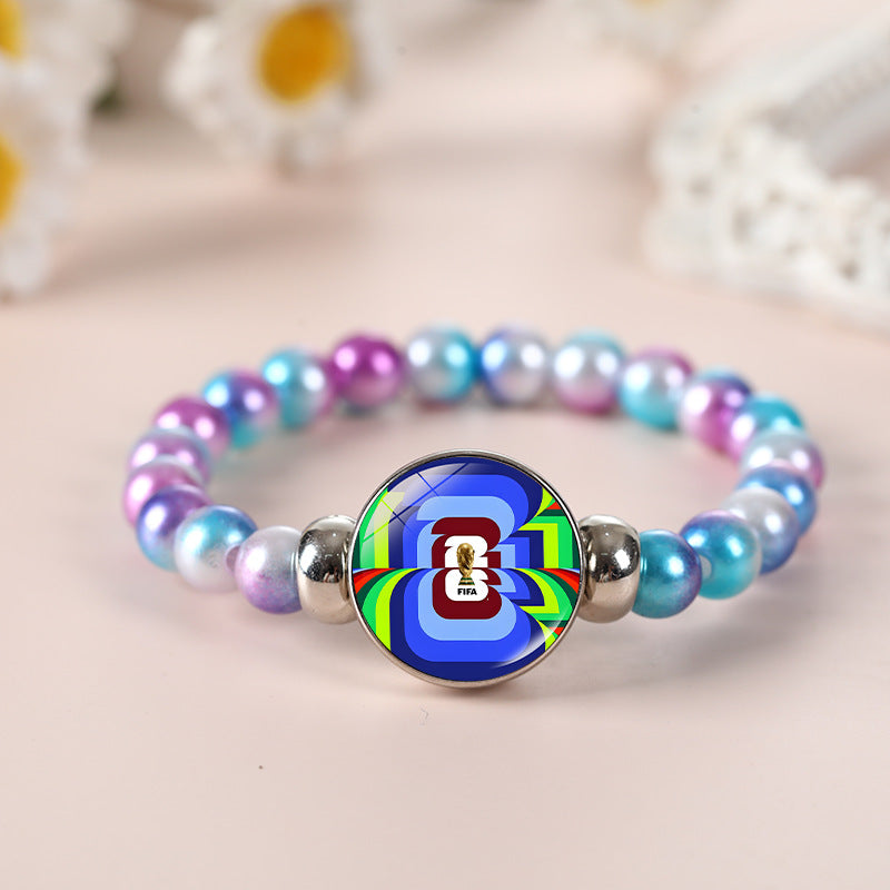 Geometric Crystal Beaded Bracelet Unisex Fashion Jewelry