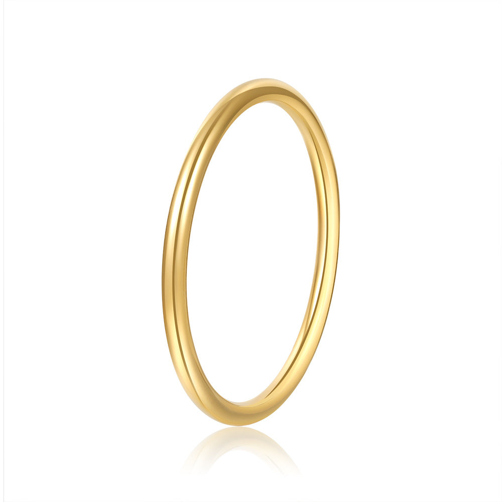 Gold Plated Stainless Steel Geometric Round Bracelet
