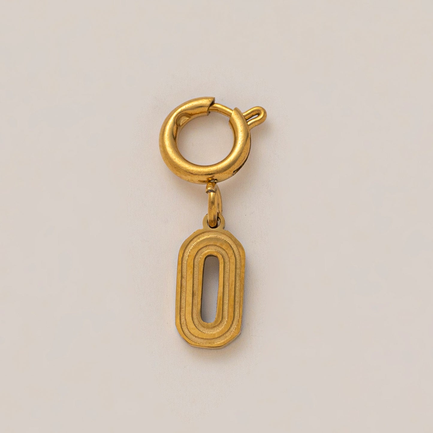 Minimalist Number Stainless Steel PVD Plated Pendant Charm Bar for Unisex