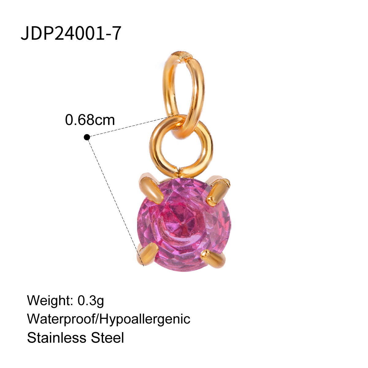 Charm a barra con perle minimalista in acciaio inossidabile per accessori fai-da-te di gioielli da donna