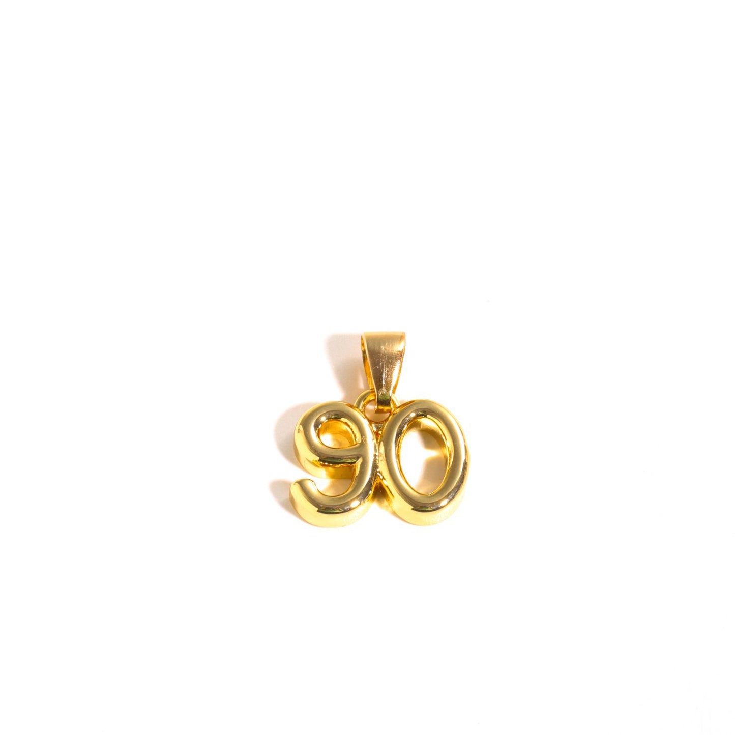 Luxury Business Plated Brass Number Letter Pendant Necklace Rope Figaro Chain Charm Bar for Women