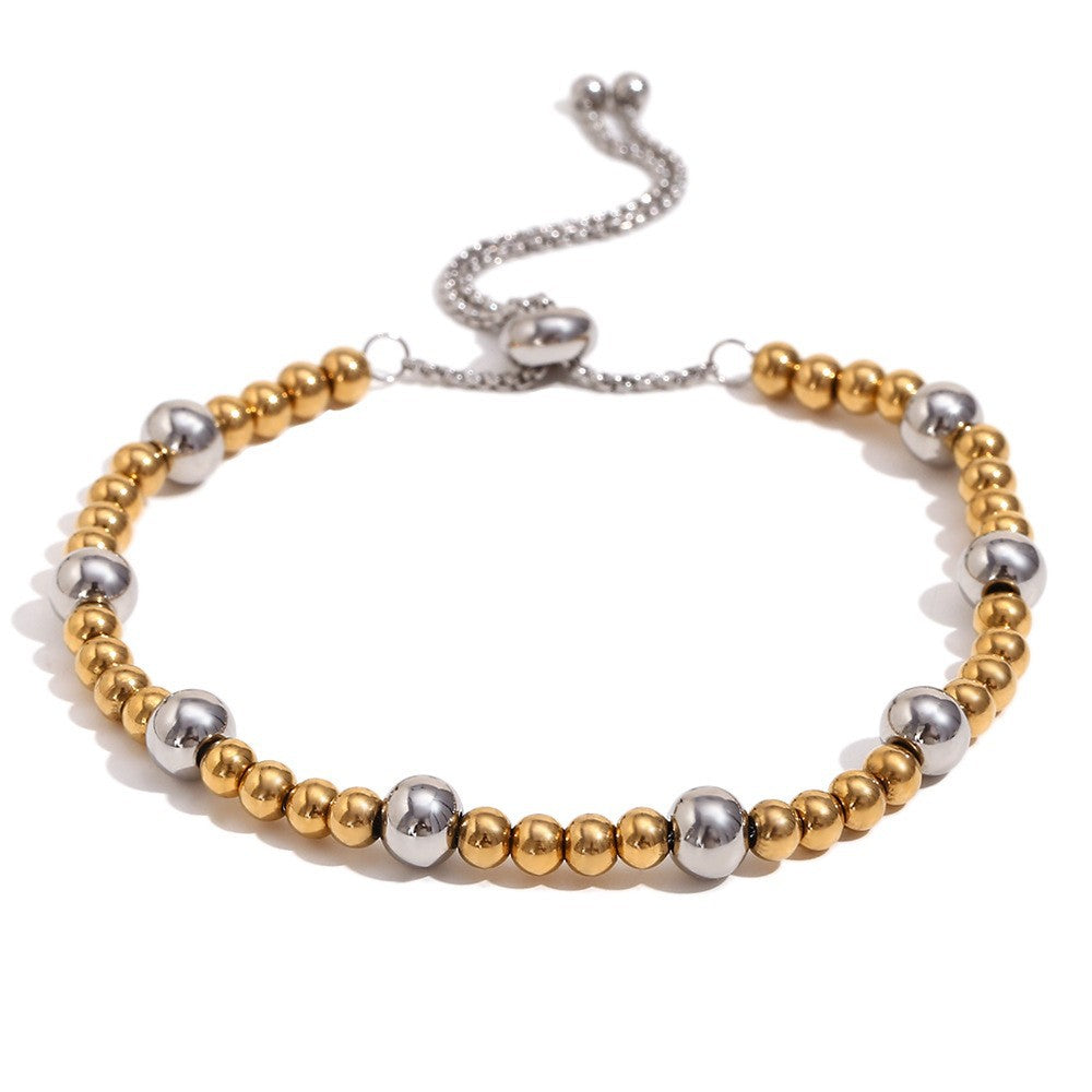 Pendientes de aro geométricos de acero inoxidable chapados en oro de 18 quilates estilo OL para mujer