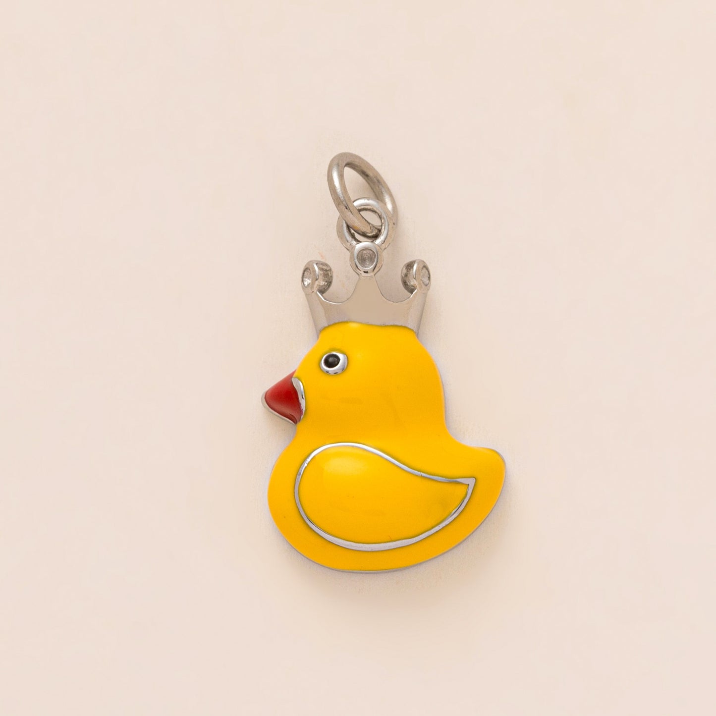 Sweet Drip Oil PVD Gold Plated Brass Stainless Steel Animal Charm Bar with Rhinestone for Women