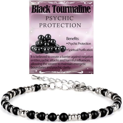 Sweet Geometric Gemstone Beaded Stainless Steel Adjustable Bracelet