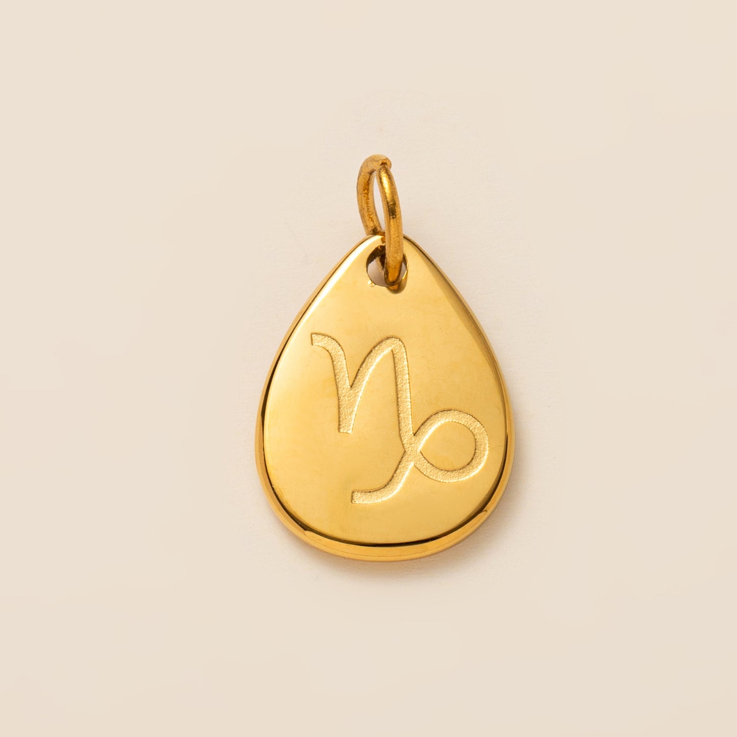 Minimalist Titanium Steel Geometric Pendant with Cubic Zirconia and Zodiac Birthstone Engraving