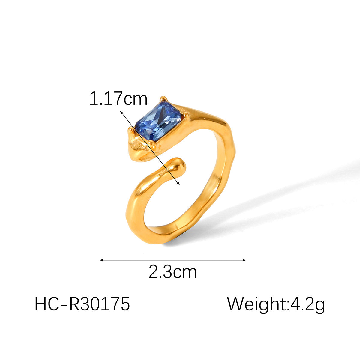 Vintage French Palace Style Hammered Texture Stainless Steel Ring with Zircon Inlay Moonstone Accent for Women