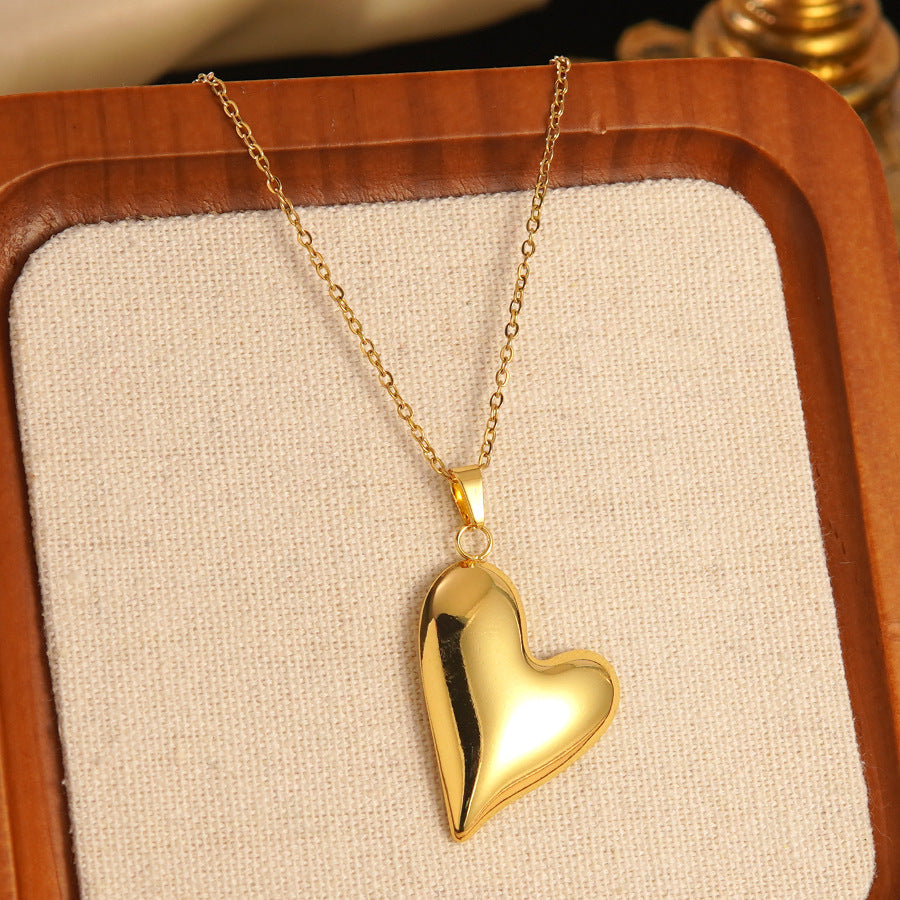 Set collana e orecchini a stella marina con fiocco conchiglia smaltato in acciaio inossidabile e titanio con catena a cavo per donna