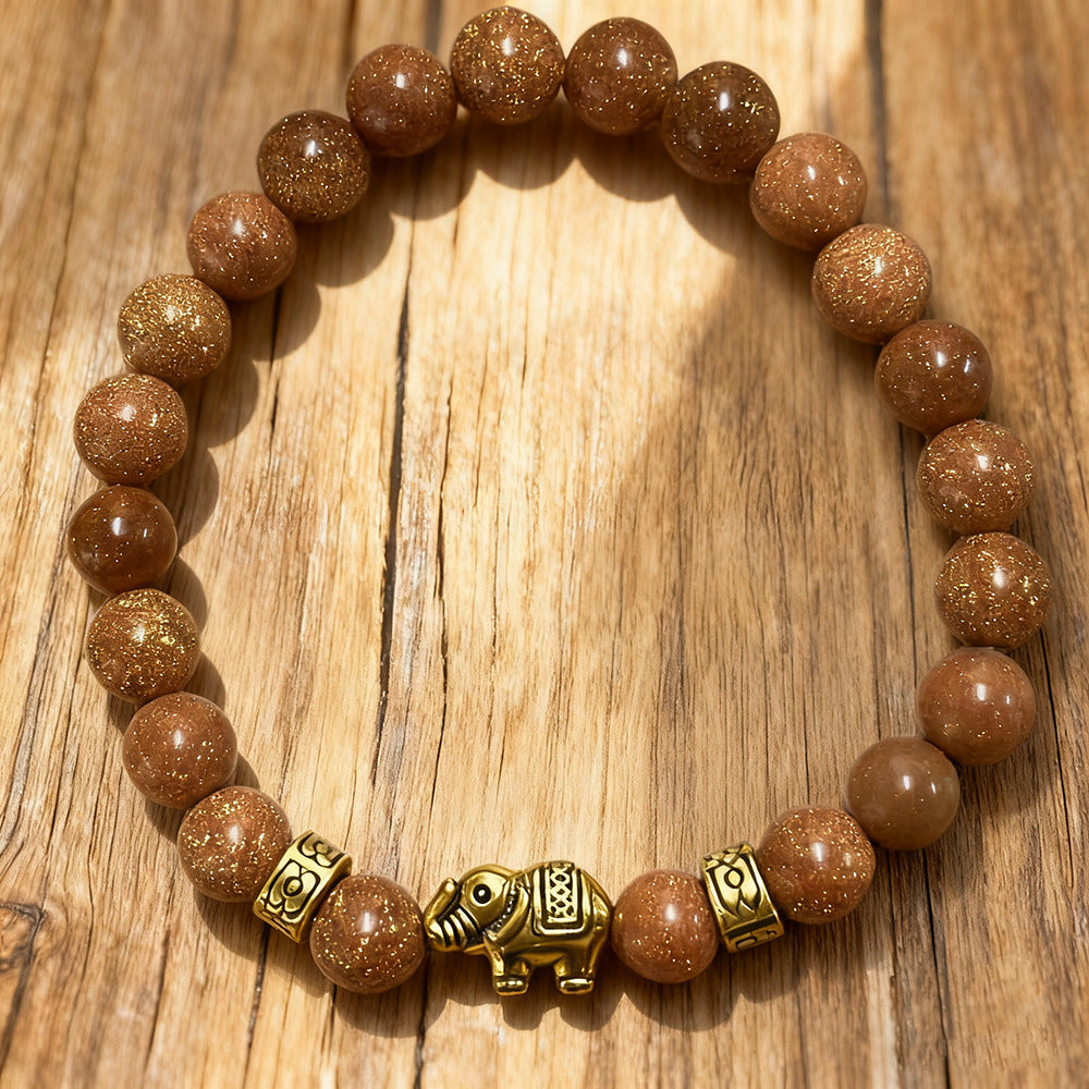 Unique Geometric Handmade Tiger's Eye Bracelet for Men and Women