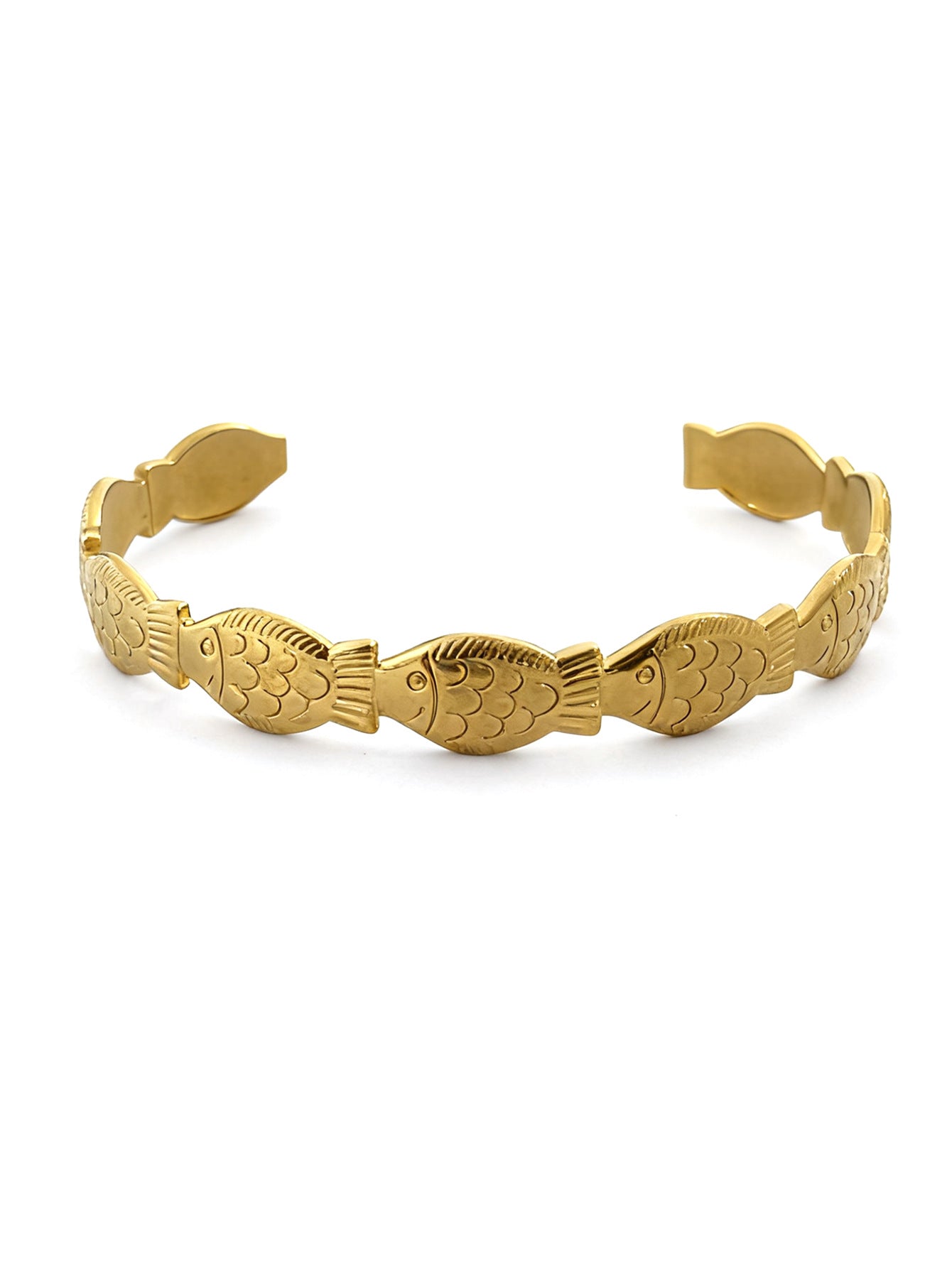 Vintage Minimalist Geometric Hollow Stainless Steel Plated Bracelet