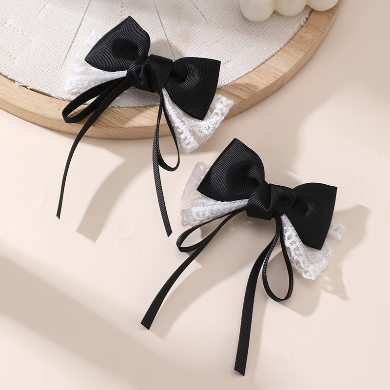 Children's Bow Hair Clip for Girls with Star Shape Design, Plastic Resin Hair Accessory for Ponytail and Back-of-Head Styling, Princess-Themed Hairpin