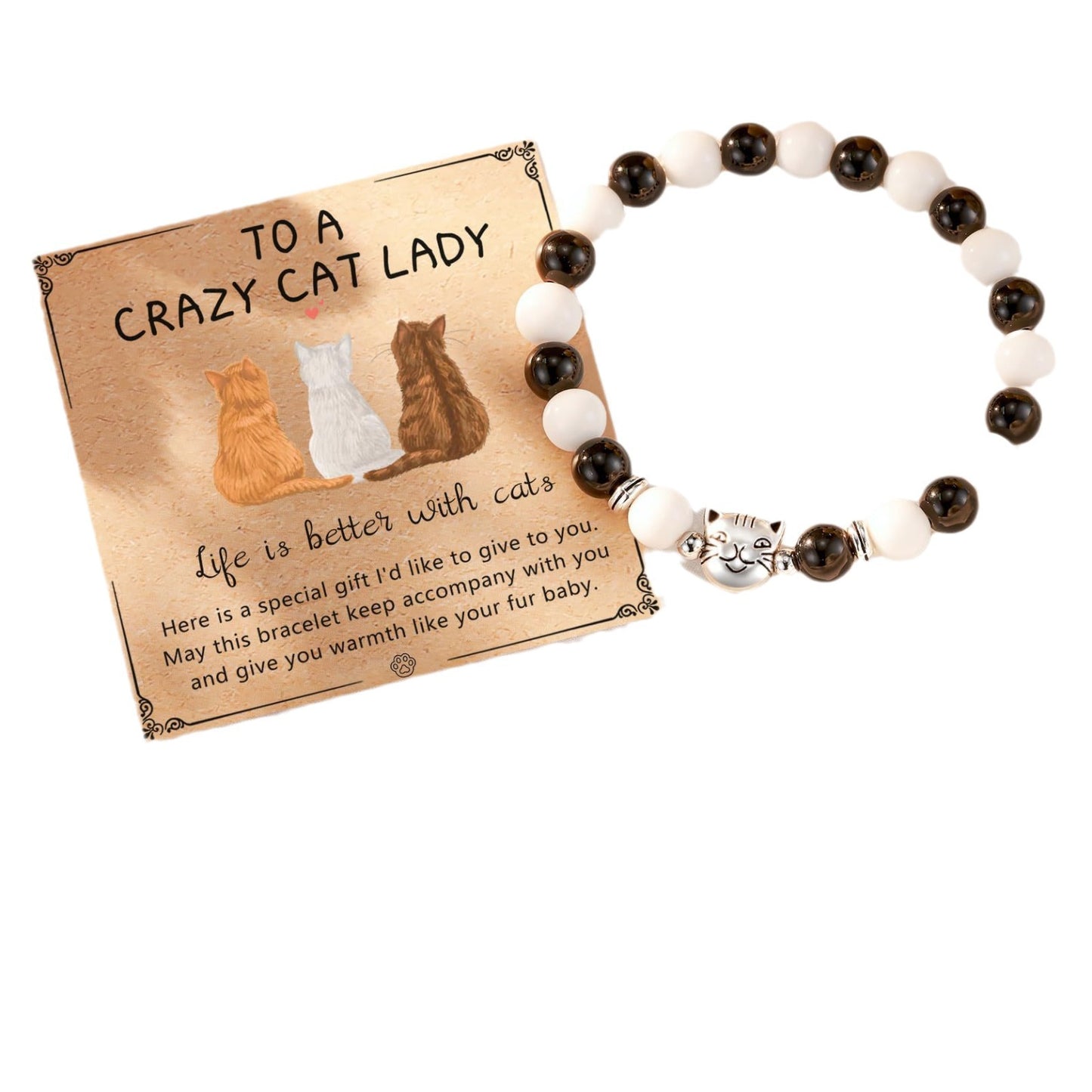 Personalized Animal Shape Obsidian Bracelet Unisex Gift