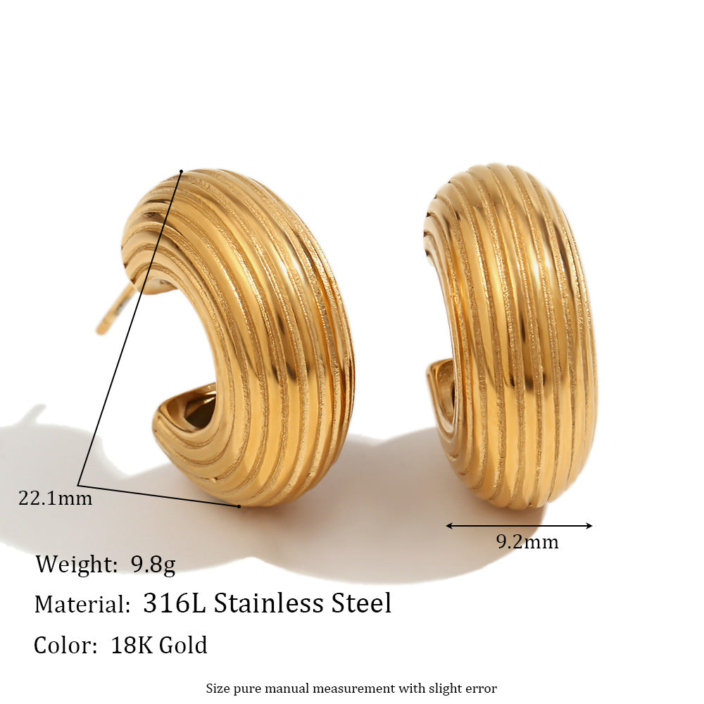 Pendientes de acero inoxidable con forma de margarita vintage, chapados en oro de 18 quilates y con detalles de perlas para mujer