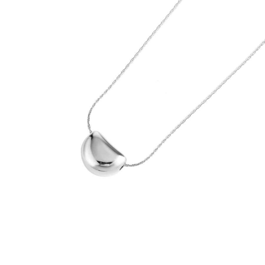 Minimalist Geometric Titanium Steel Plated Necklace for Women Locket Chain with Irregular Design Elegant Office Wear Clavicle Chain