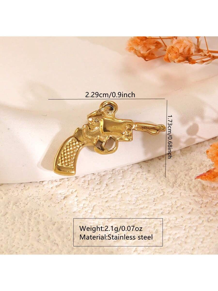 Vintage Heart Stainless Steel Plated Charm Bar Pendant