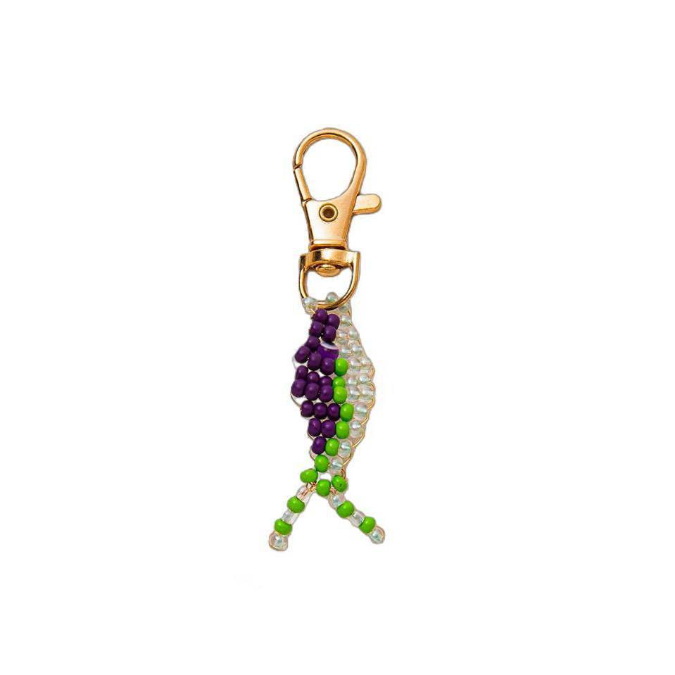 Minimalist Geometric Fish Brass Plated Pendant Unisex Keychain Bag Charm