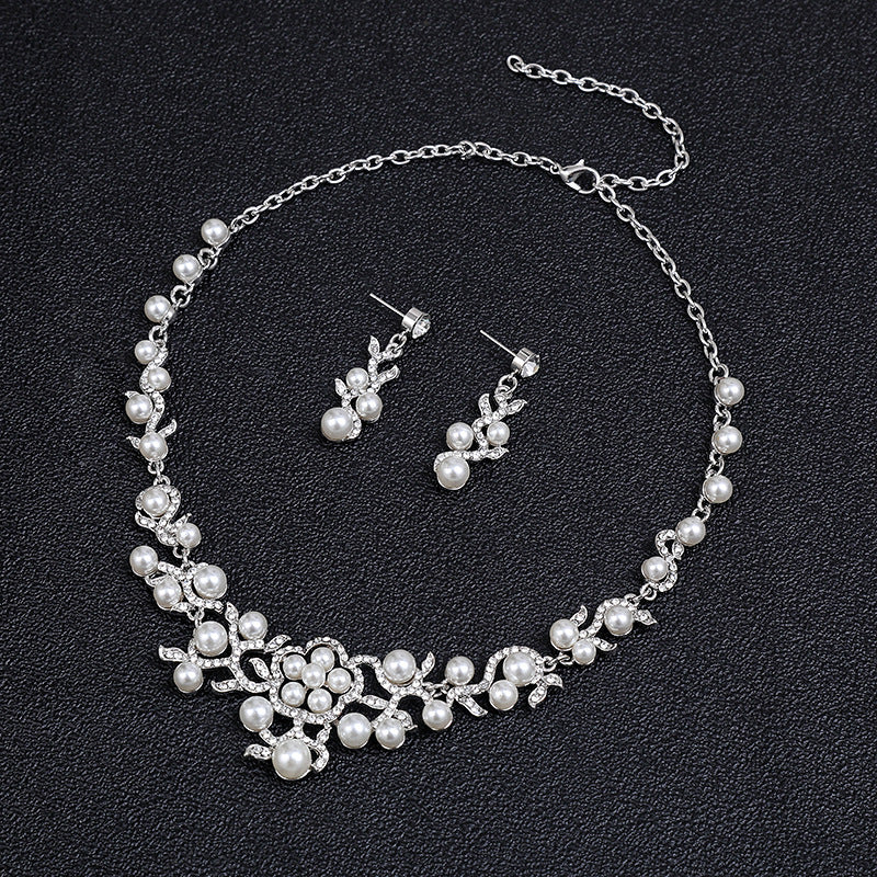 Minimalist Star Moon Cloud Universe Pendant Necklace and Earrings Set in Alloy with Electroplated Finish for Women
