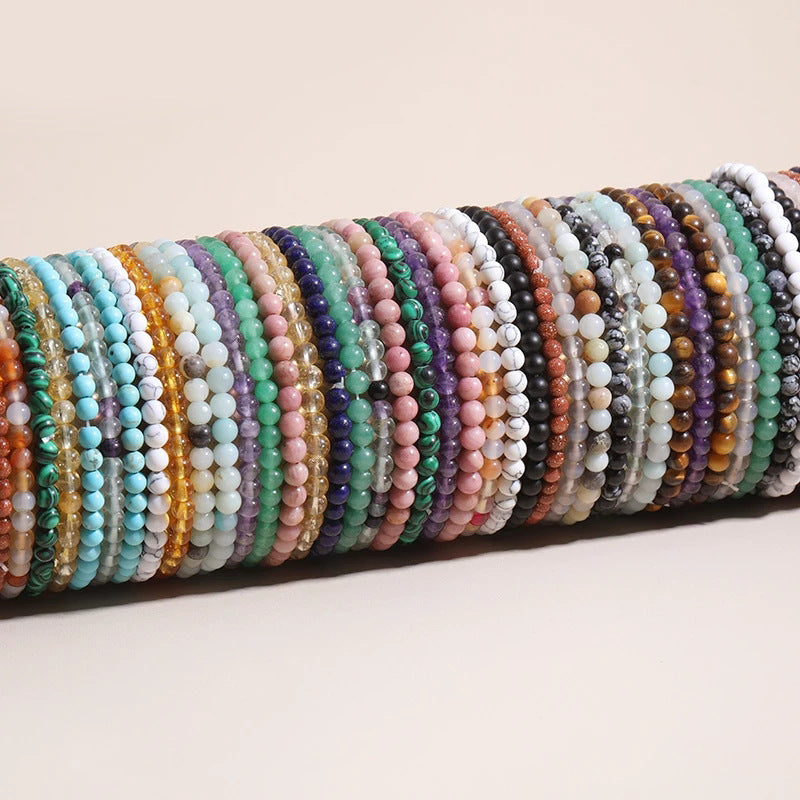 Elegant Natural Citrine Crystal Geometric Beaded Bracelet for Women