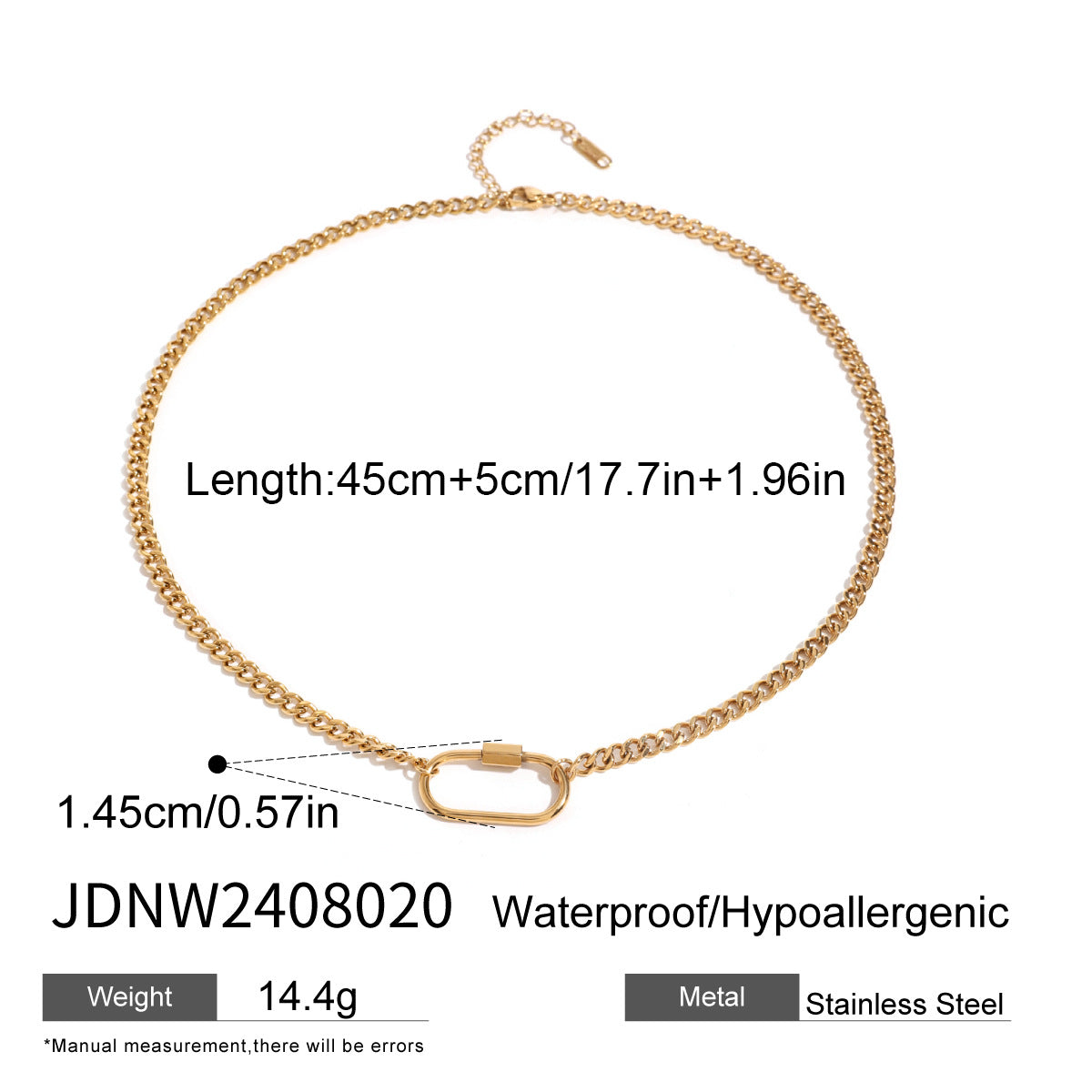 Geometric Plated Stainless Steel Bracelet