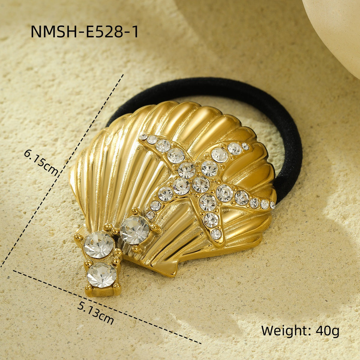 Parure da donna con collana, bracciale, orecchini e anello abbinati in acciaio inossidabile placcato, design geometrico ispirato all'oceano