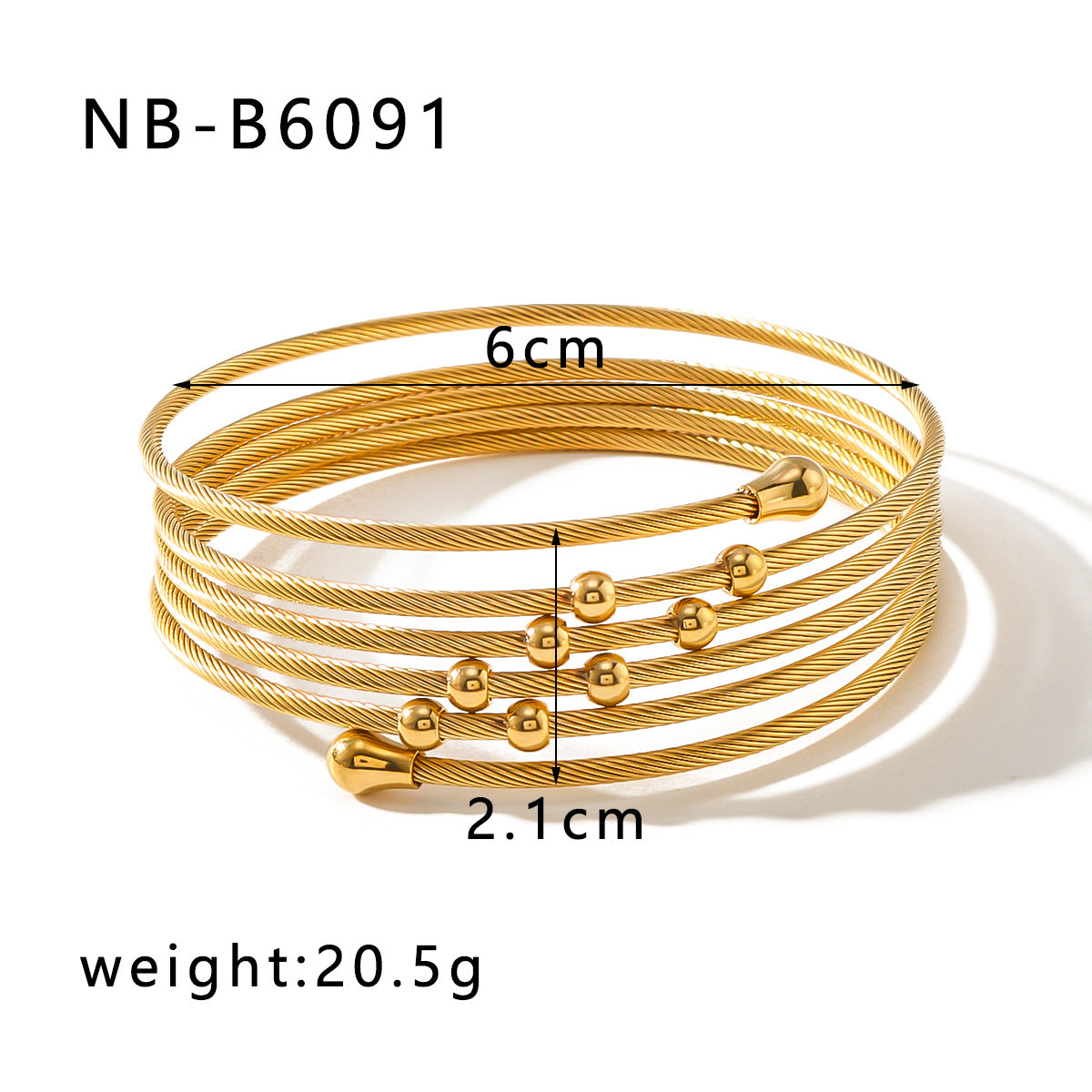 Bracciale da donna in acciaio inossidabile intrecciato a torsione irregolare stile Ins con finitura placcata