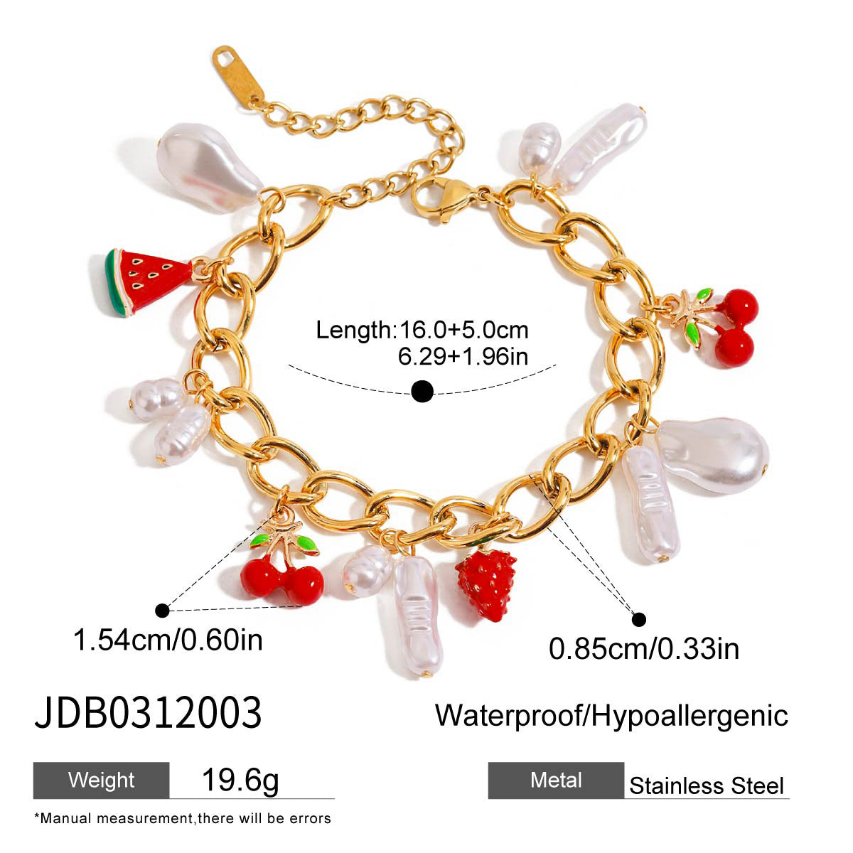 Minimalist Elegant Geometric Stainless Steel Titanium Steel Plated Pearl Charm Bar for Women