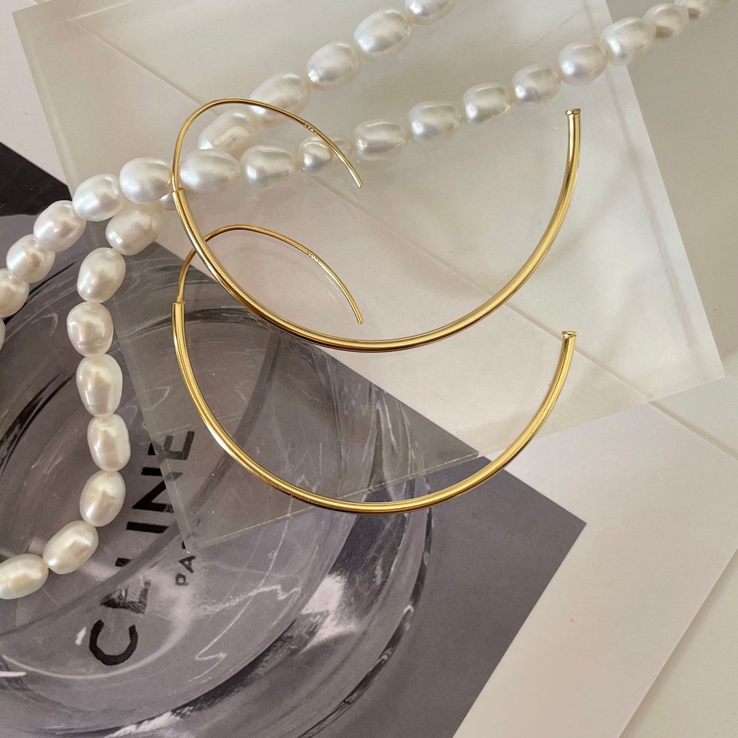 Orecchini da donna geometrici tondi placcati in argento sterling 925, stile minimalista e dolce