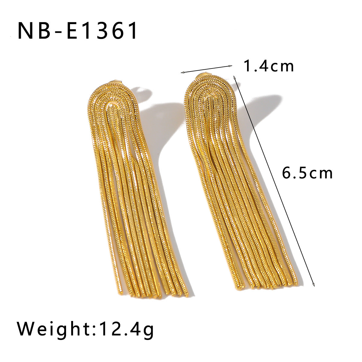 Minimalist Star-Shaped Stainless Steel Earrings with 18K Gold Plating for Women — Geometric Asymmetrical Tassel Design for Summer Beach Style