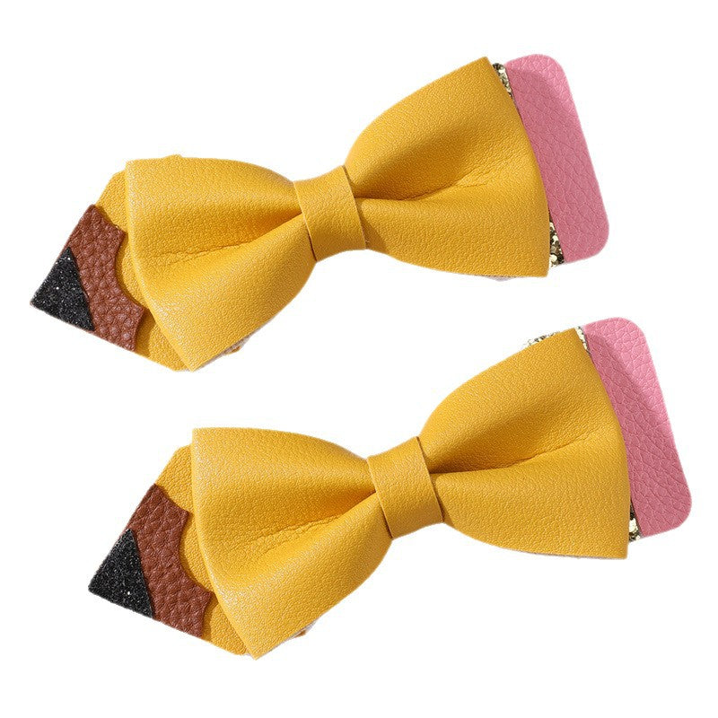 Fermaglio per Capelli a Fiocco Natural Style per Bambini Realizzato in Poliestere con Texture Arricciata e a Rete della Collezione Princess