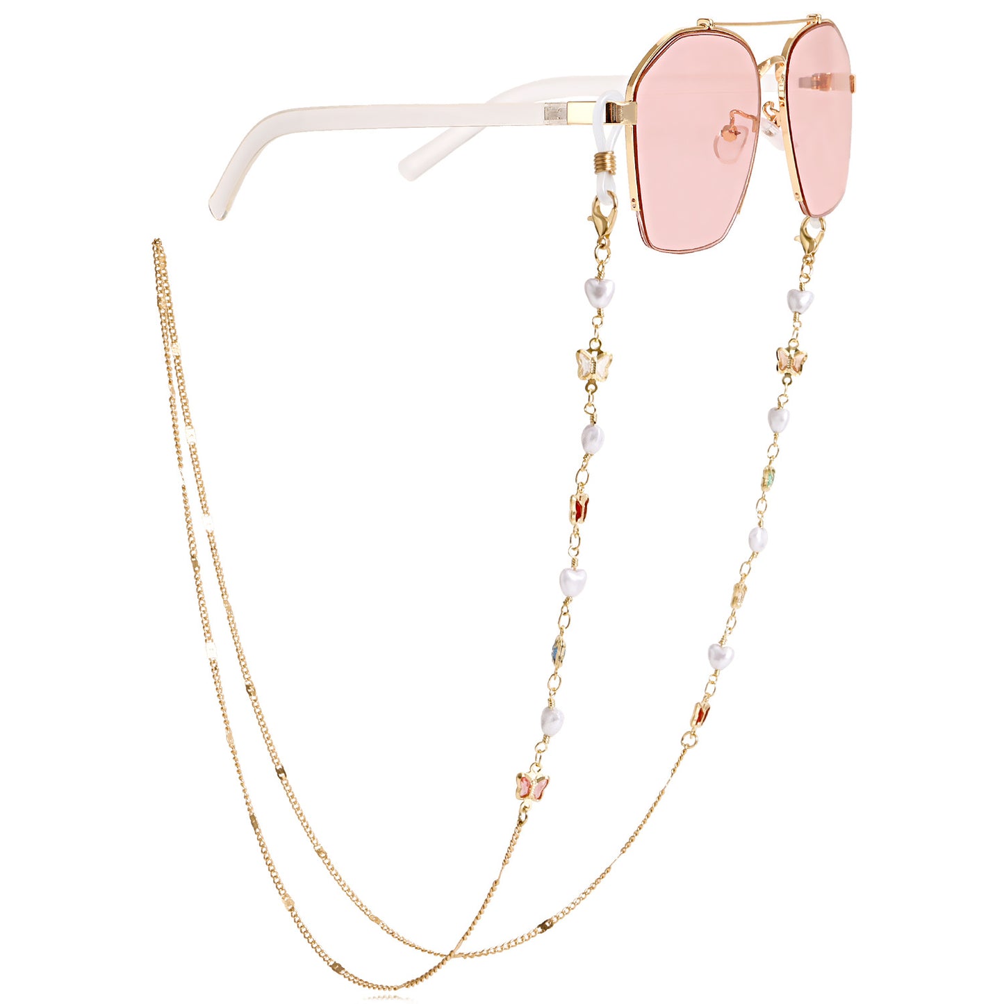 Elegant Colorful Butterfly Metal Chain for Women
