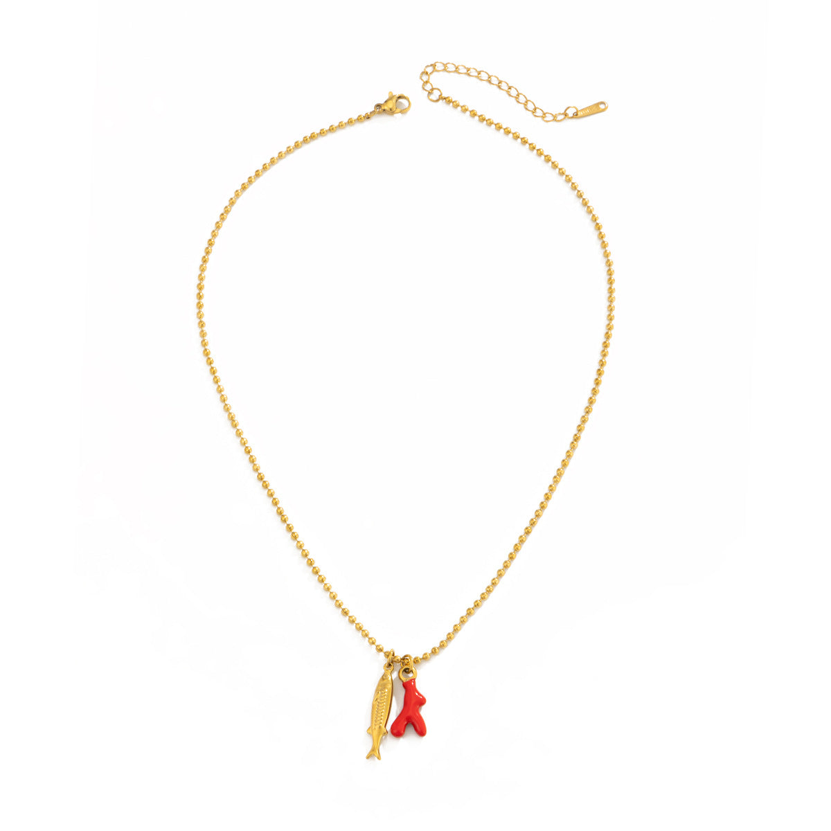 Sweet Stainless Steel PVD Animal Pendant Necklace for Women