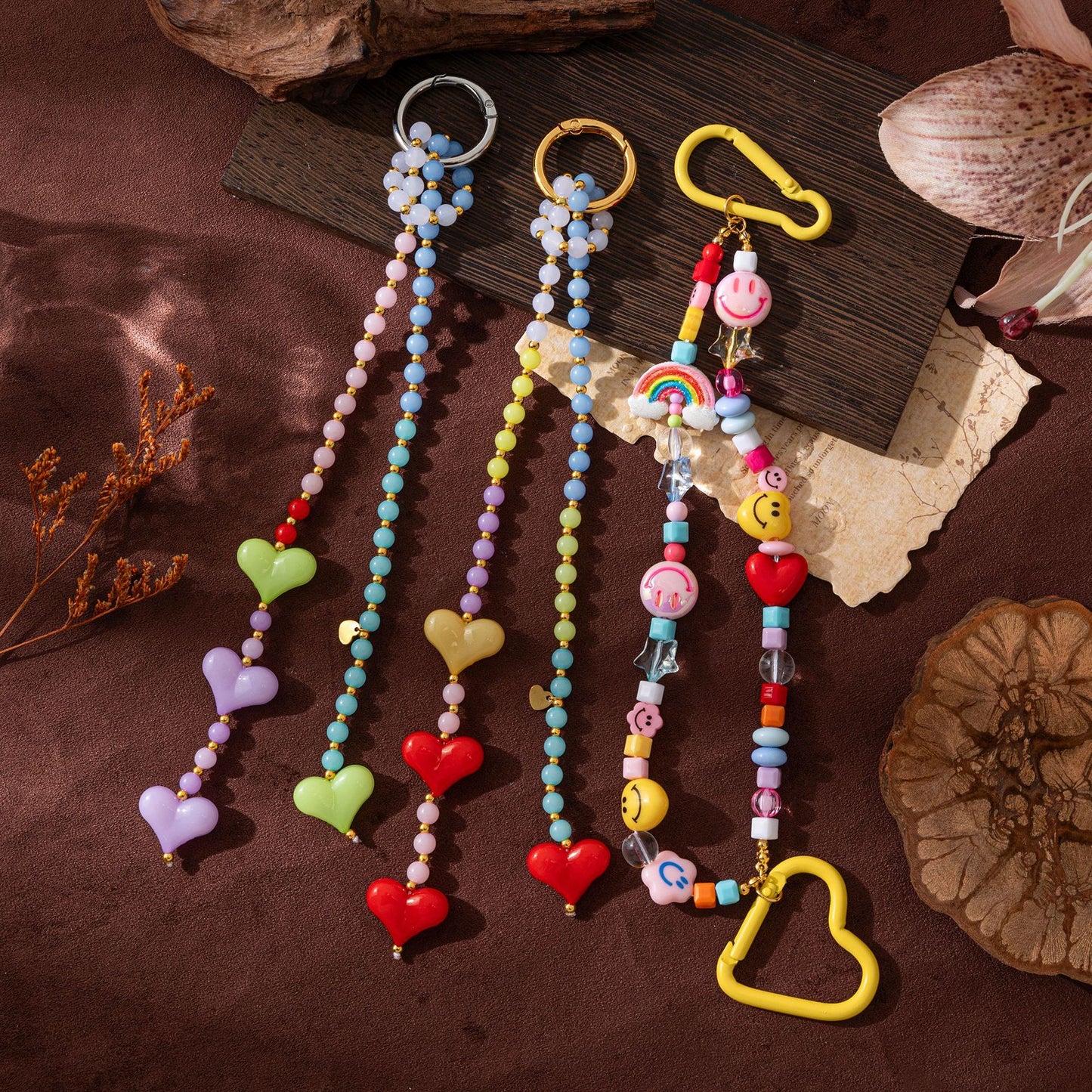 Sweet Minimalist Heart Acrylic Plated Charm Bar