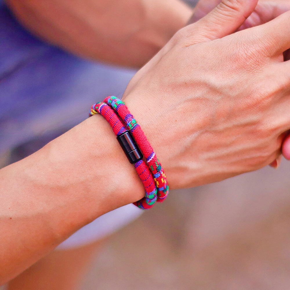 Vintage Minimalist Geometric Round Alloy Bracelet Unisex