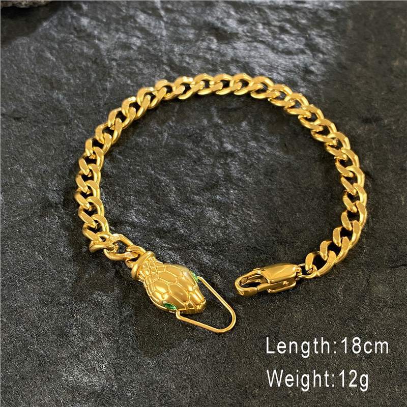 Original Design Heart and Butterfly Shaped Titanium Steel Bracelet with Gold Plating Cuban Chain for Women