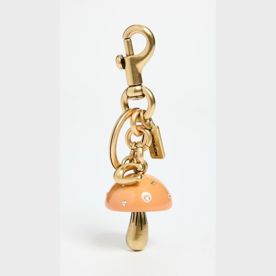 Vintage Elegant Geometric Cherry Heart Teardrop Bell Alloy Plated Bag Charm